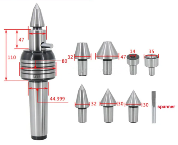 交換可能なポイントを備えたMT5 CNCライブセンター-MWMECHPARTS